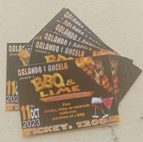 BBQ Tickets | Barbeque Tickets | Pack of 100