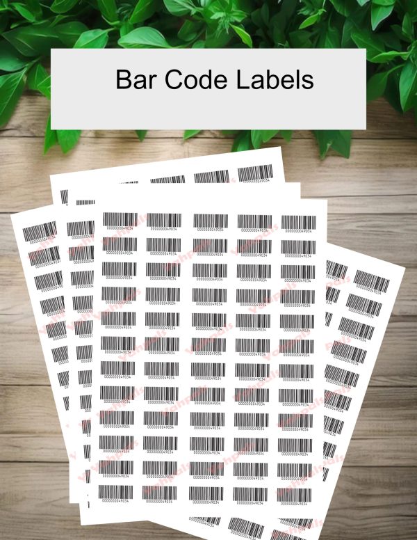 Product Labels Bar code